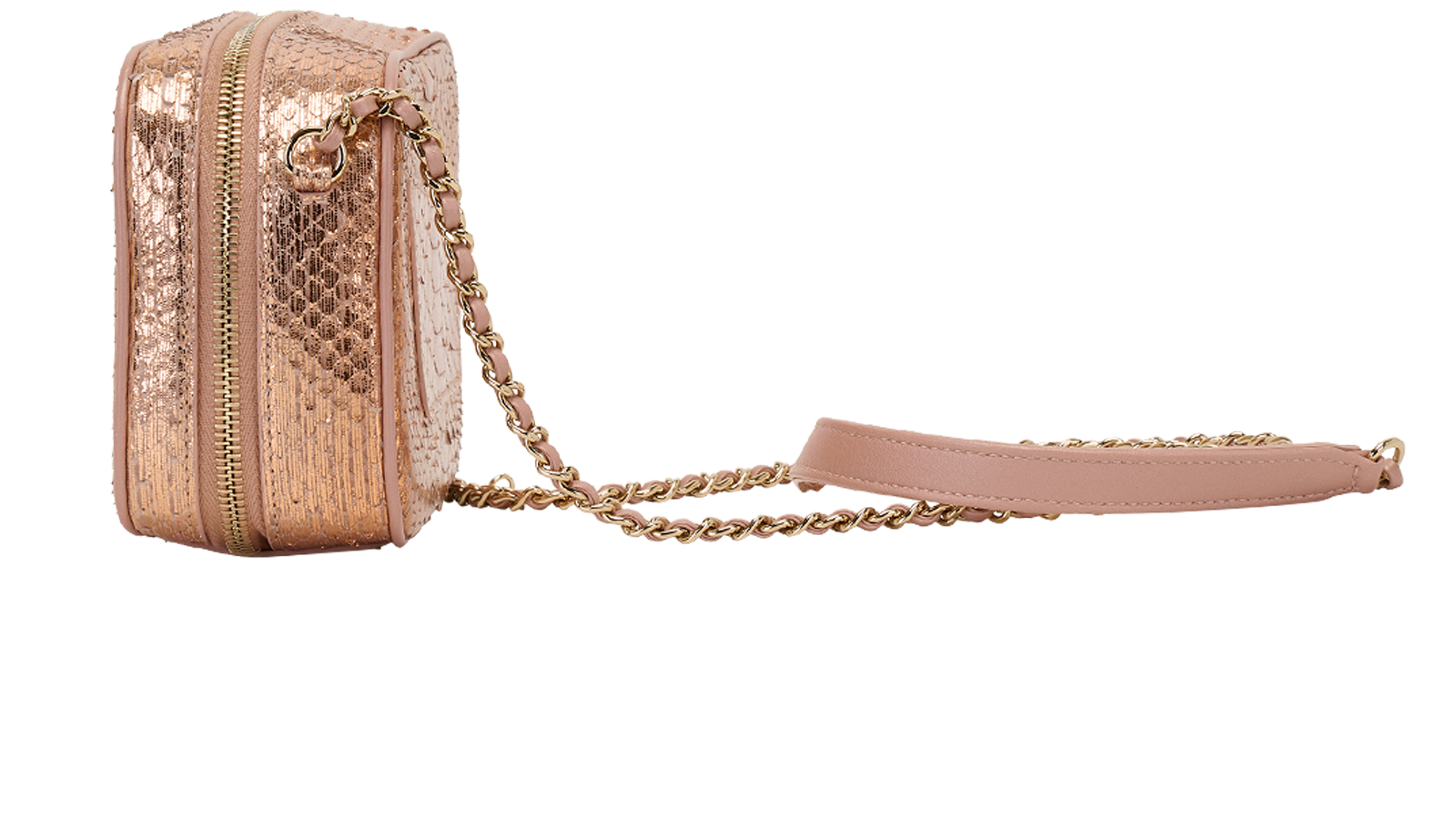 CC Mania Camera Bag, &pound;1,600, Handbags, Pink, Python, Bottom view